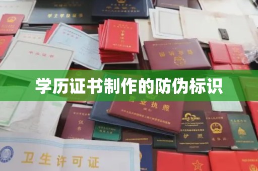 岳阳楼学历证书制作的防伪标识