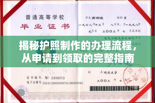 陈仓揭秘护照制作的办理流程，从申请到领取的完整指南